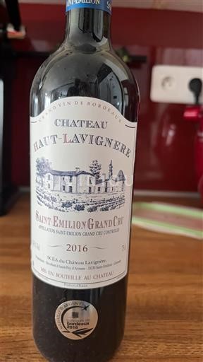 Bordeaux Saint-Émilion Grand Cru Grand Cru Château Haut-Lavigne`re 2016